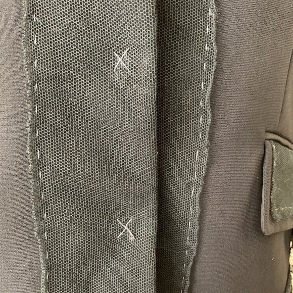 Iconic Rare MOSCHINO Cheap and Chic Black Said Sew Sewing Kit Jacket sz 8 - Picture 11 of 12